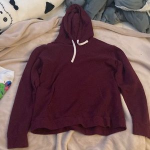Maroon color hoodie